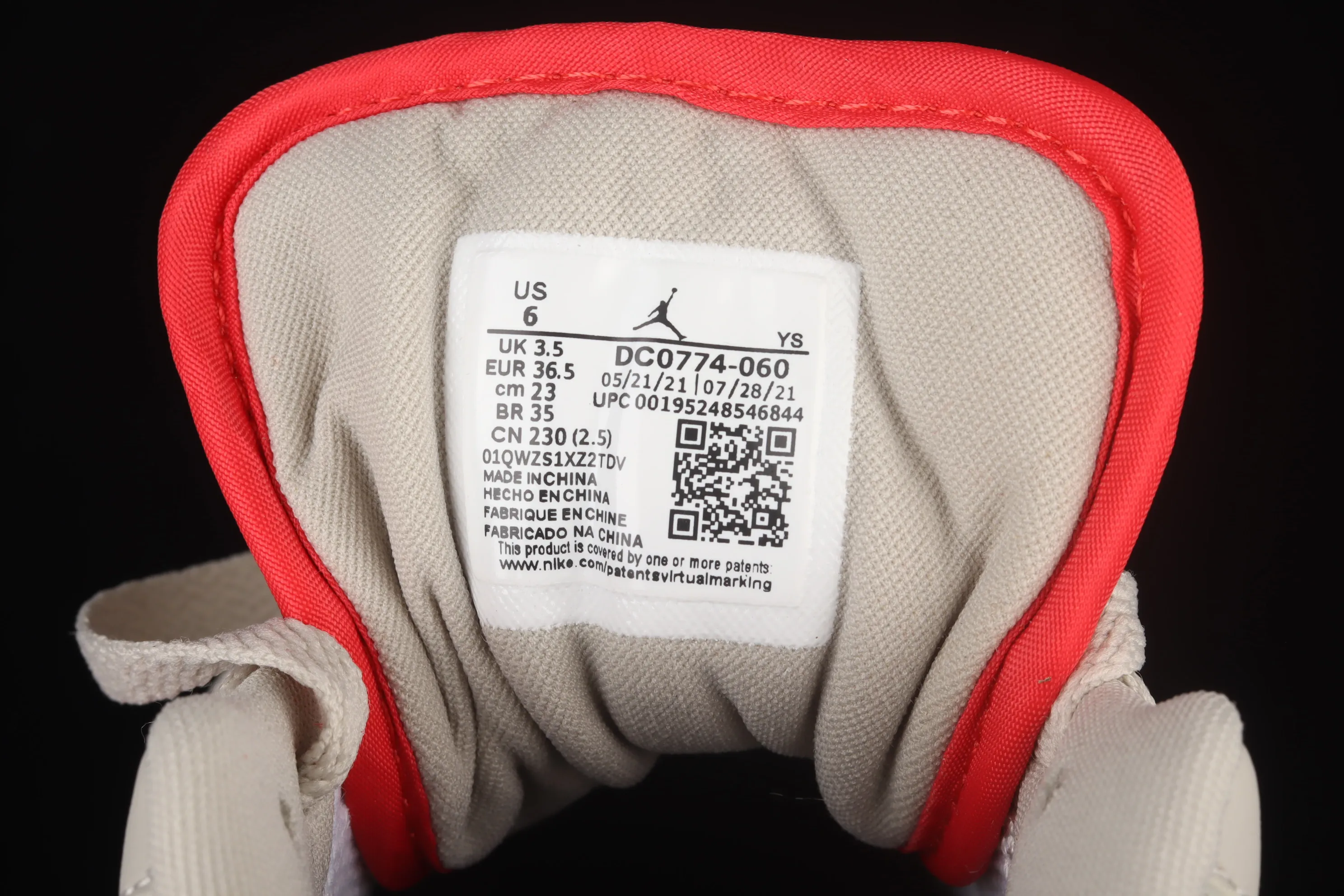 All categories Air Jordan Jordan series basketball shoes Air Jordan 1 Low Air Jordan 1 Low "Light Iron Ore" AJ1 Joe 1 siren red low-top cultural sneakers DC0774-060